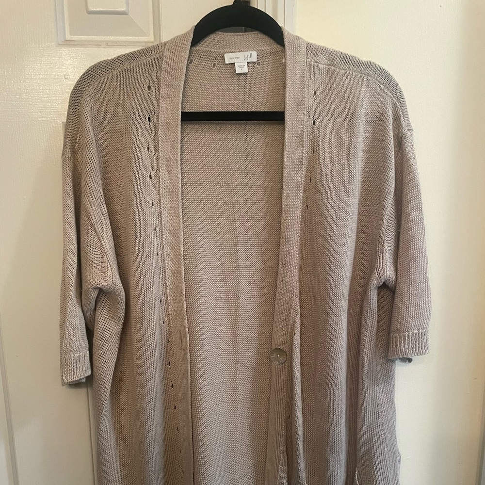 J Jill lightweight knitted cardigan